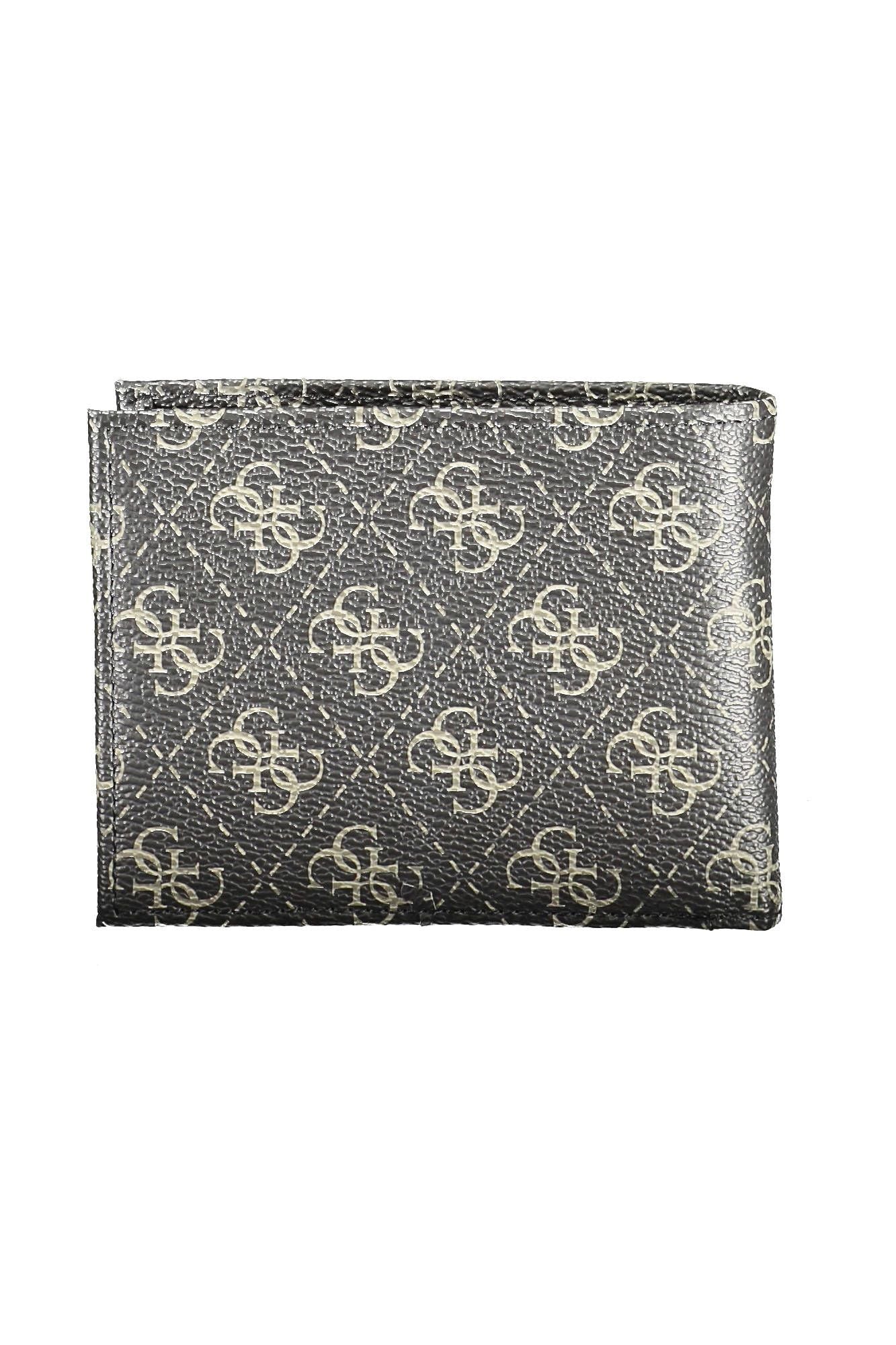 Black Polyurethane Men Wallet