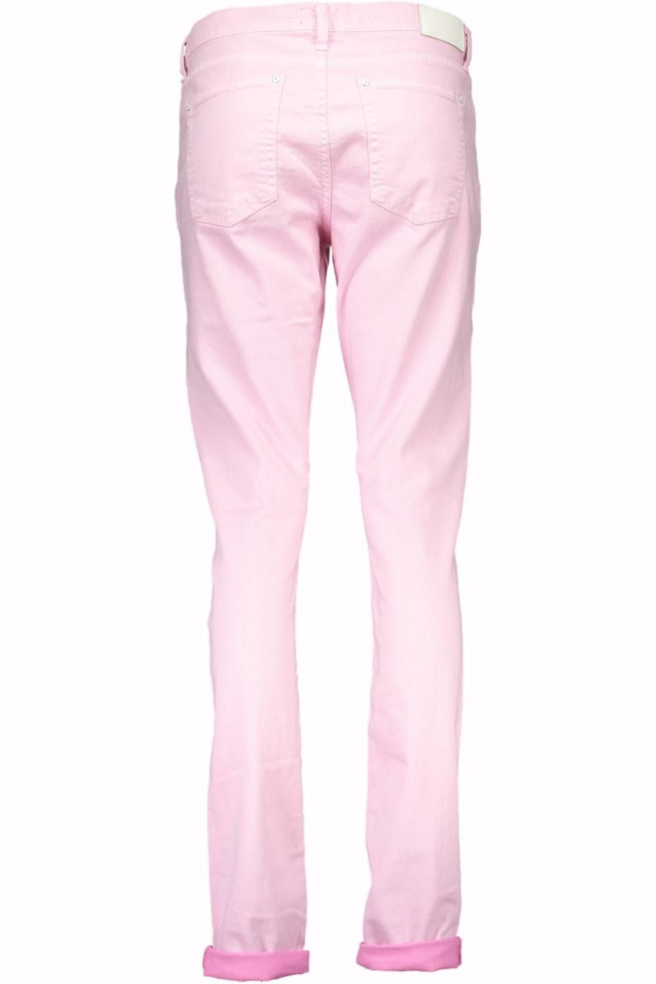 Pink Cotton Women Jean
