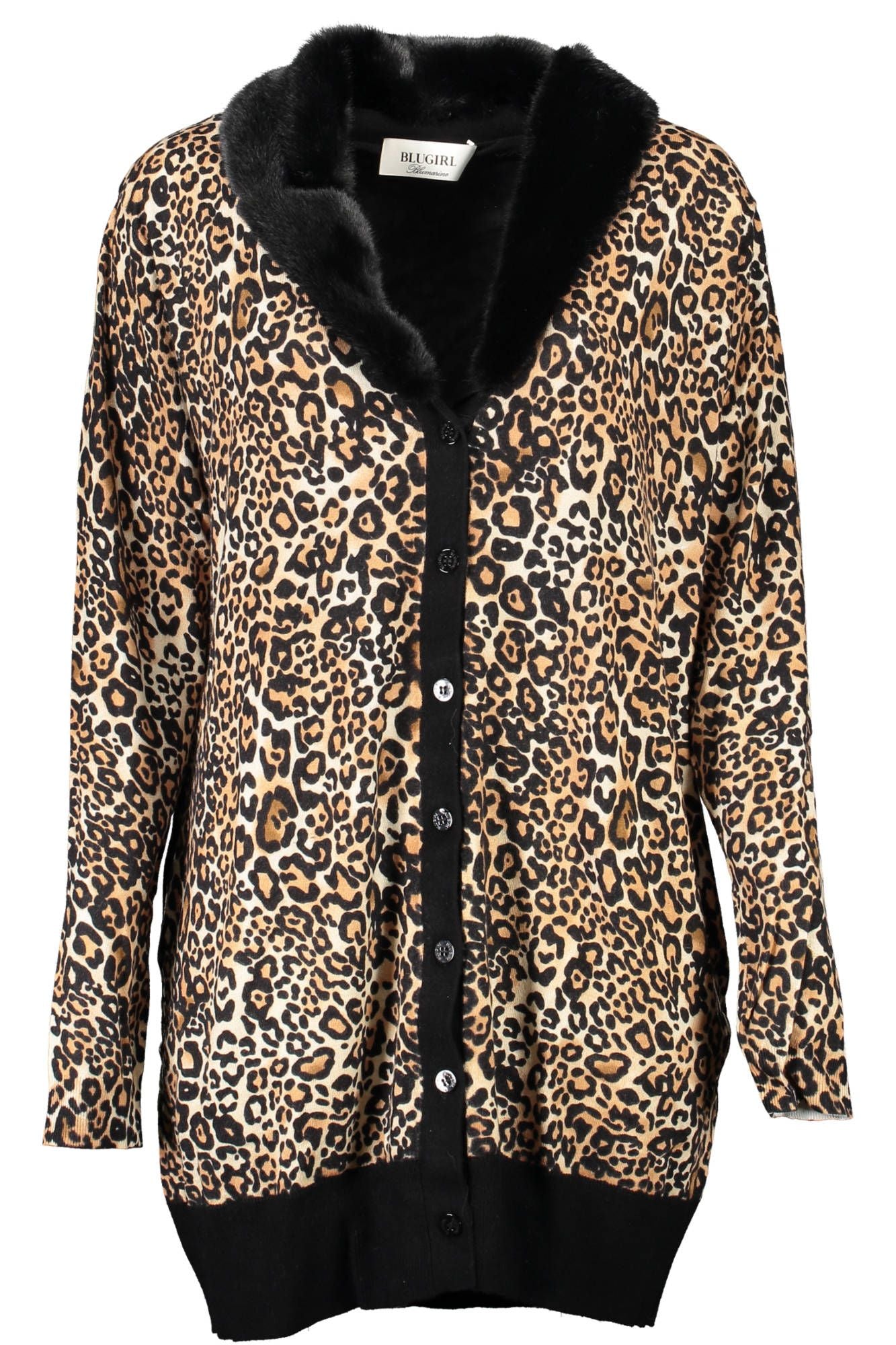 Black Viscose Women Cardigan