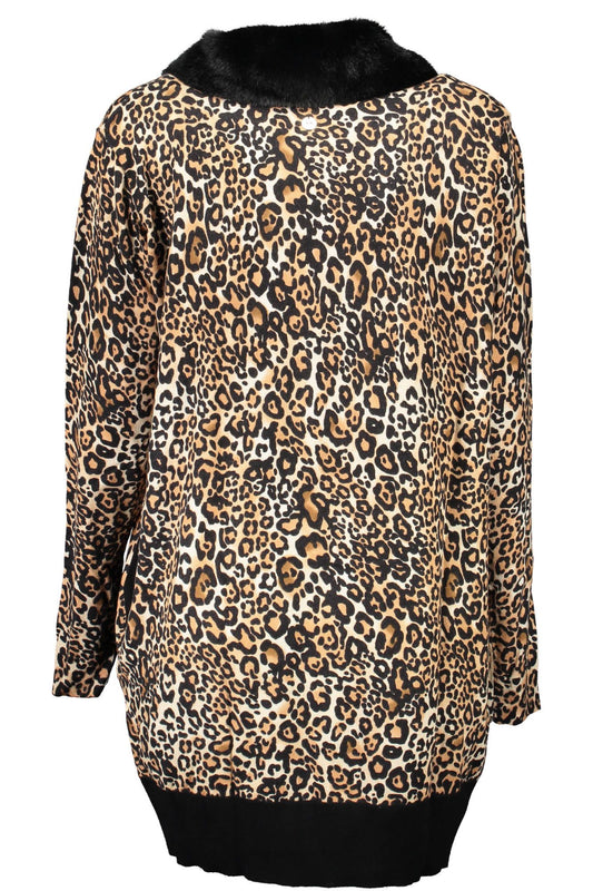 Black Viscose Women Cardigan