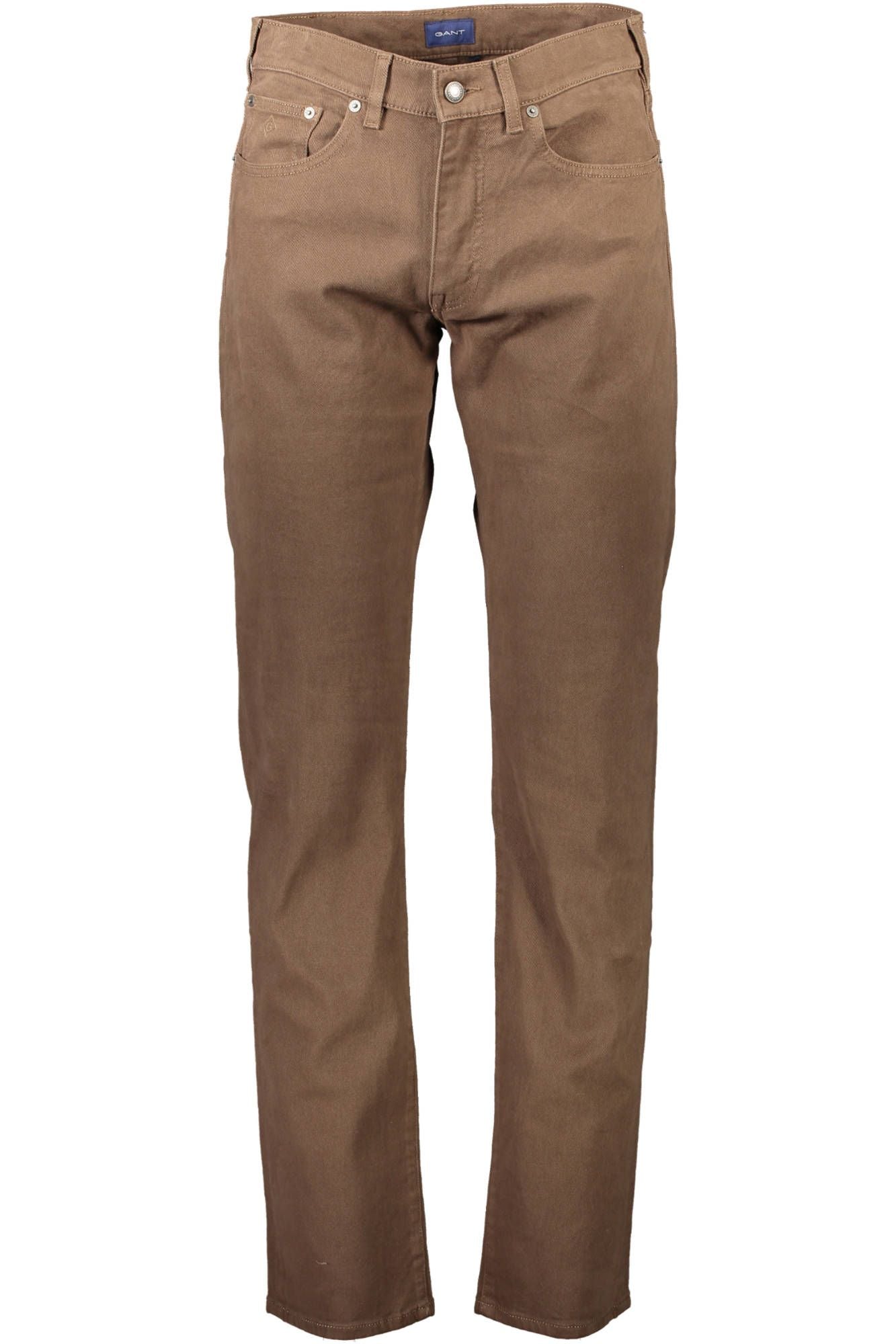 Brown Cotton Men Pants