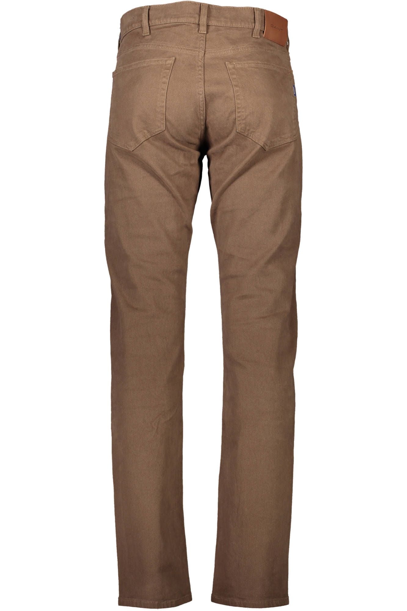 Brown Cotton Men Pants