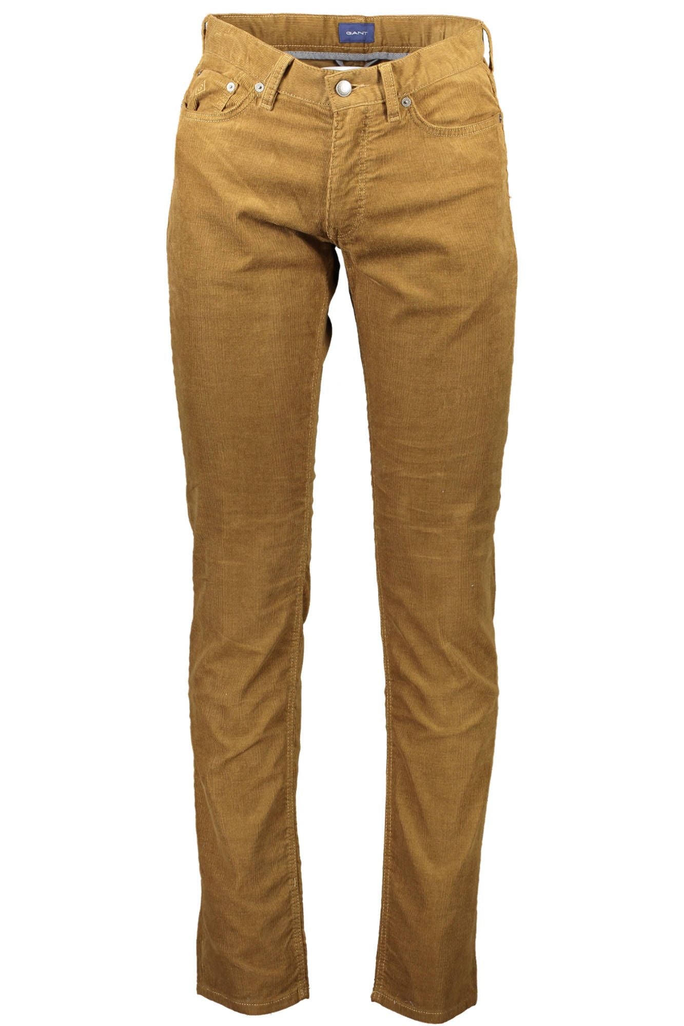 Brown Cotton Men's Pant