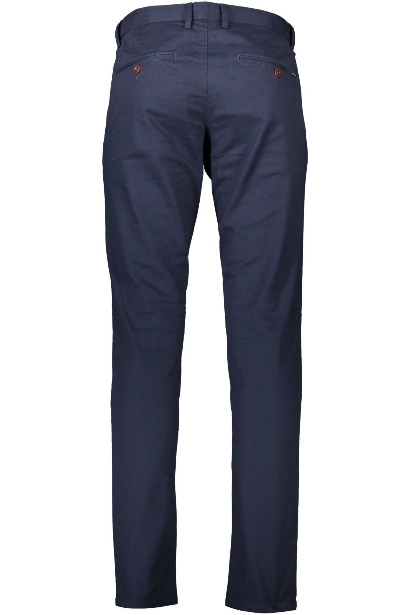 Blue Cotton Men Trouser