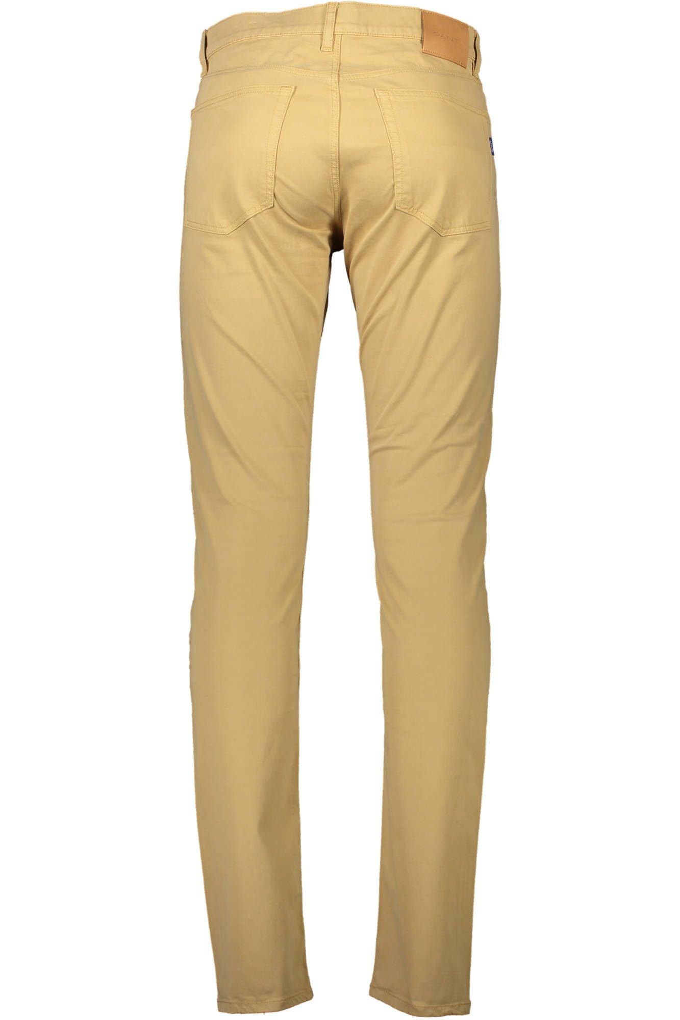 Beige Cotton Men Pant
