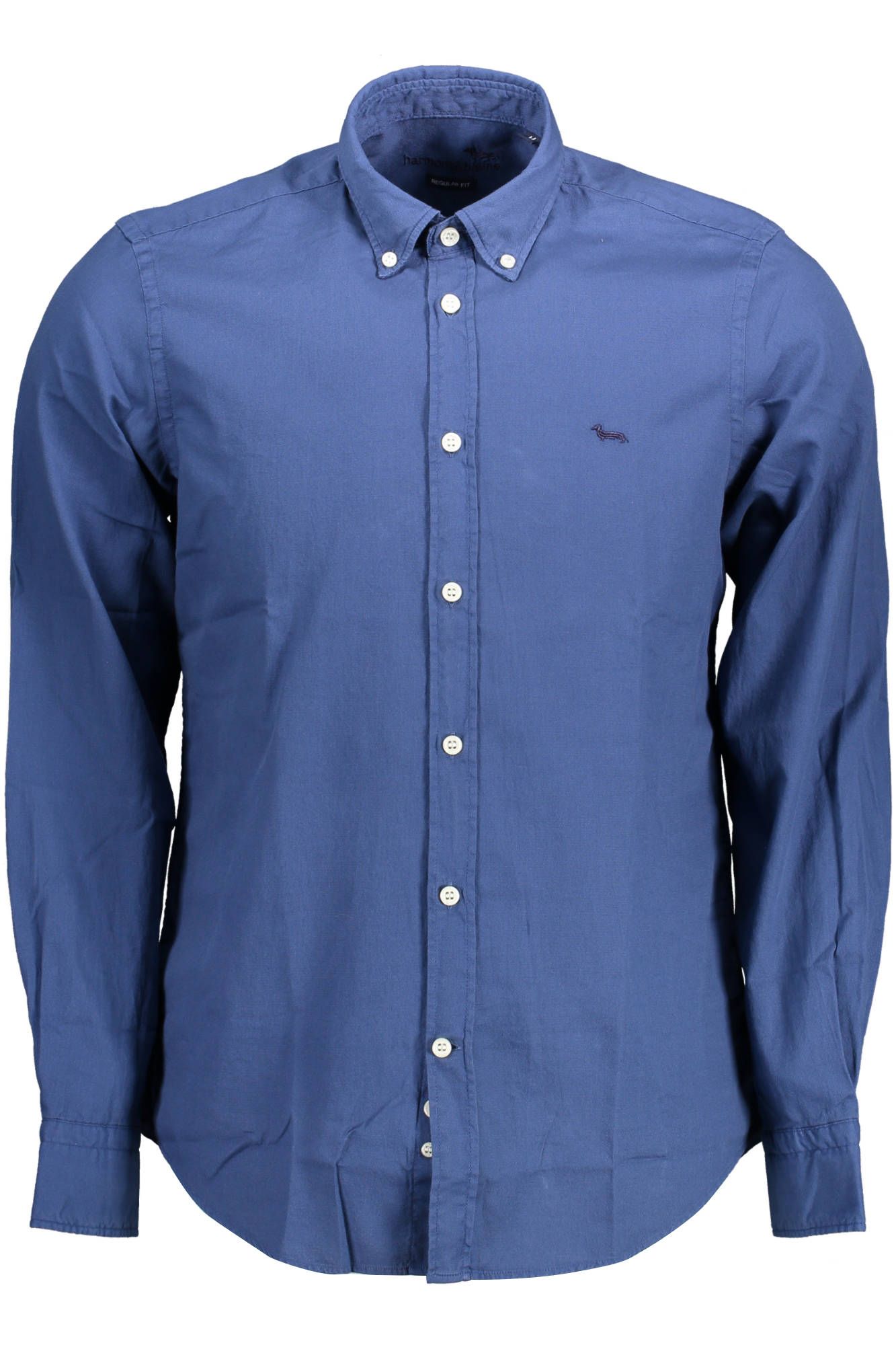Blue Cotton Men Shirt