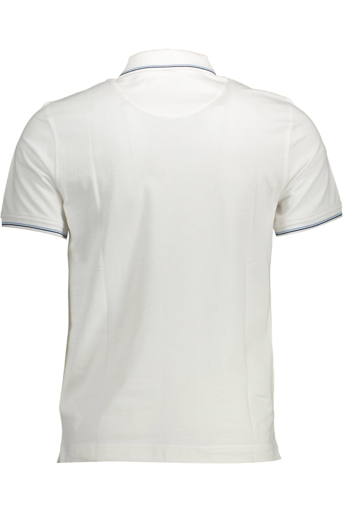 White Cotton Men Polo Shirt