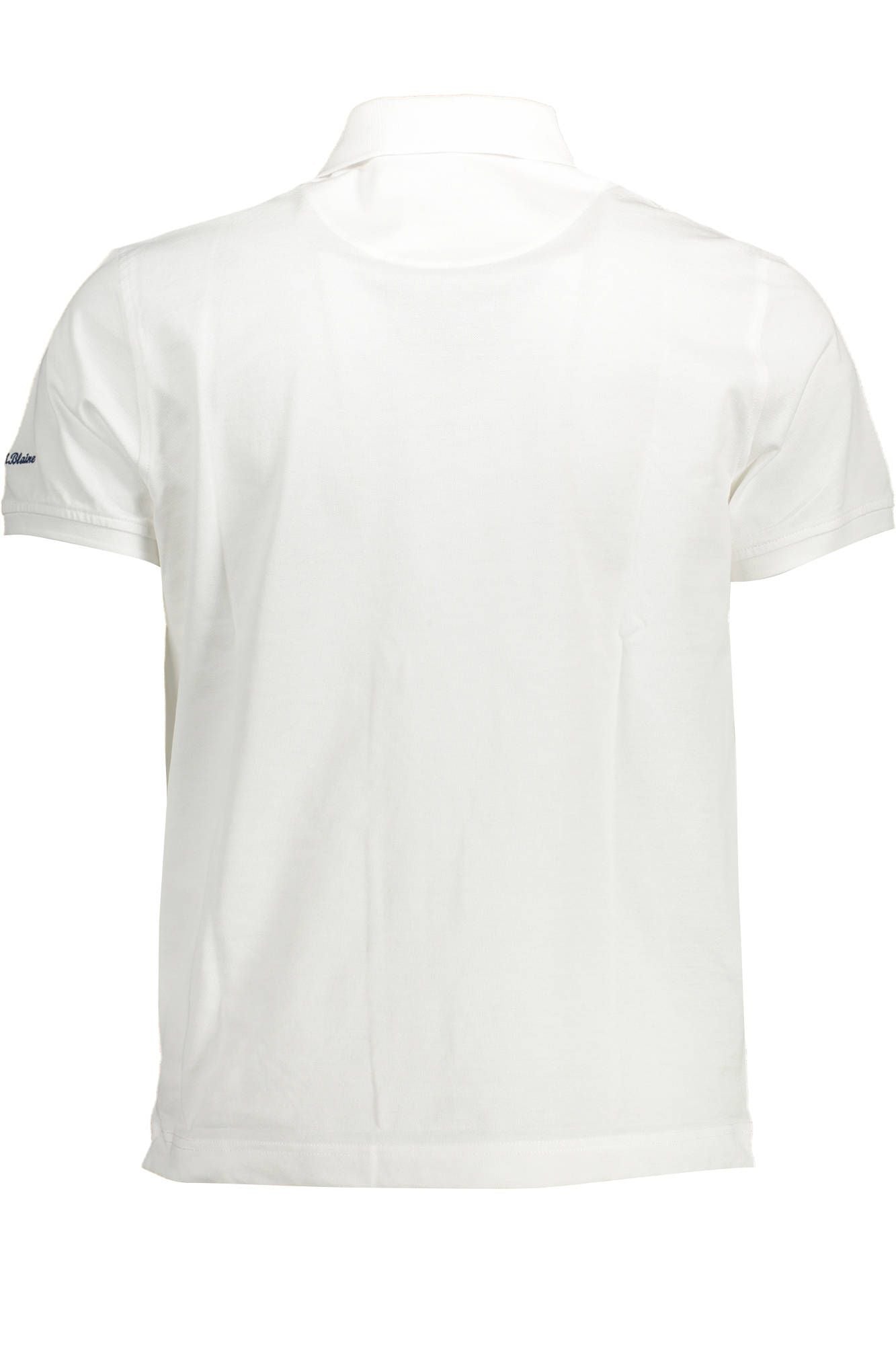White Cotton Men Polo Shirt