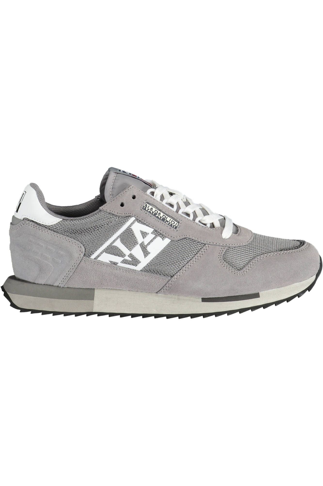 Gray Leather Men Sneaker