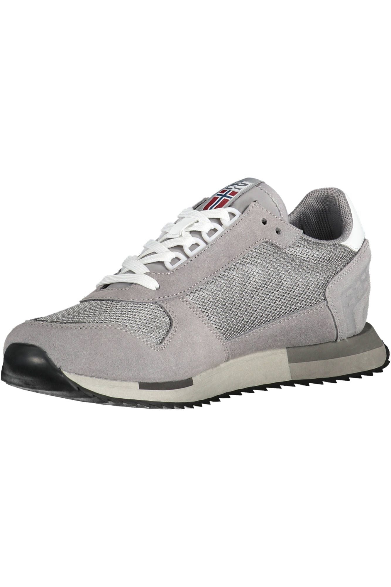Gray Leather Men Sneaker