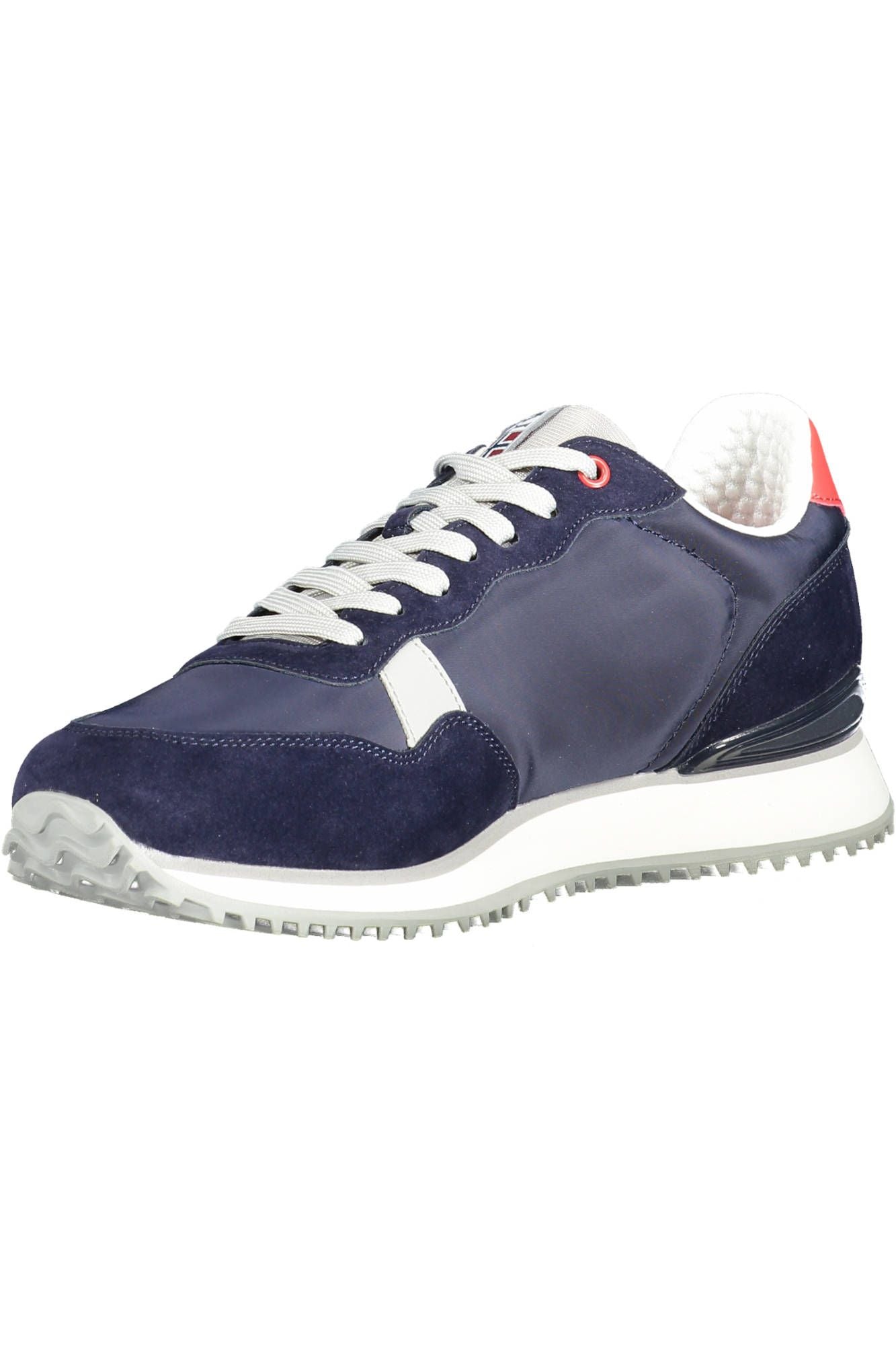 Blue Leather Men Sneaker