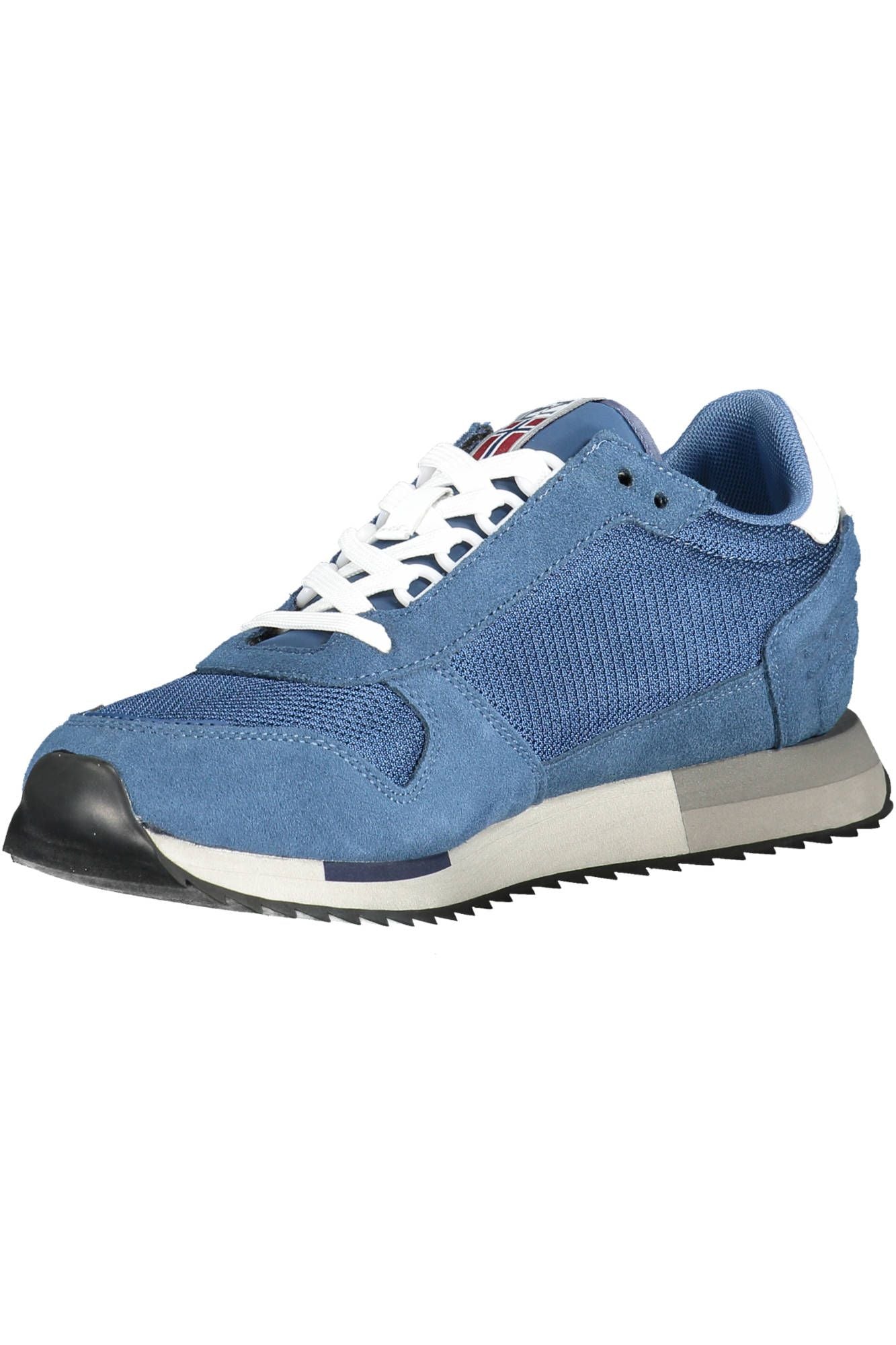 Blue Polyester Men Sneaker