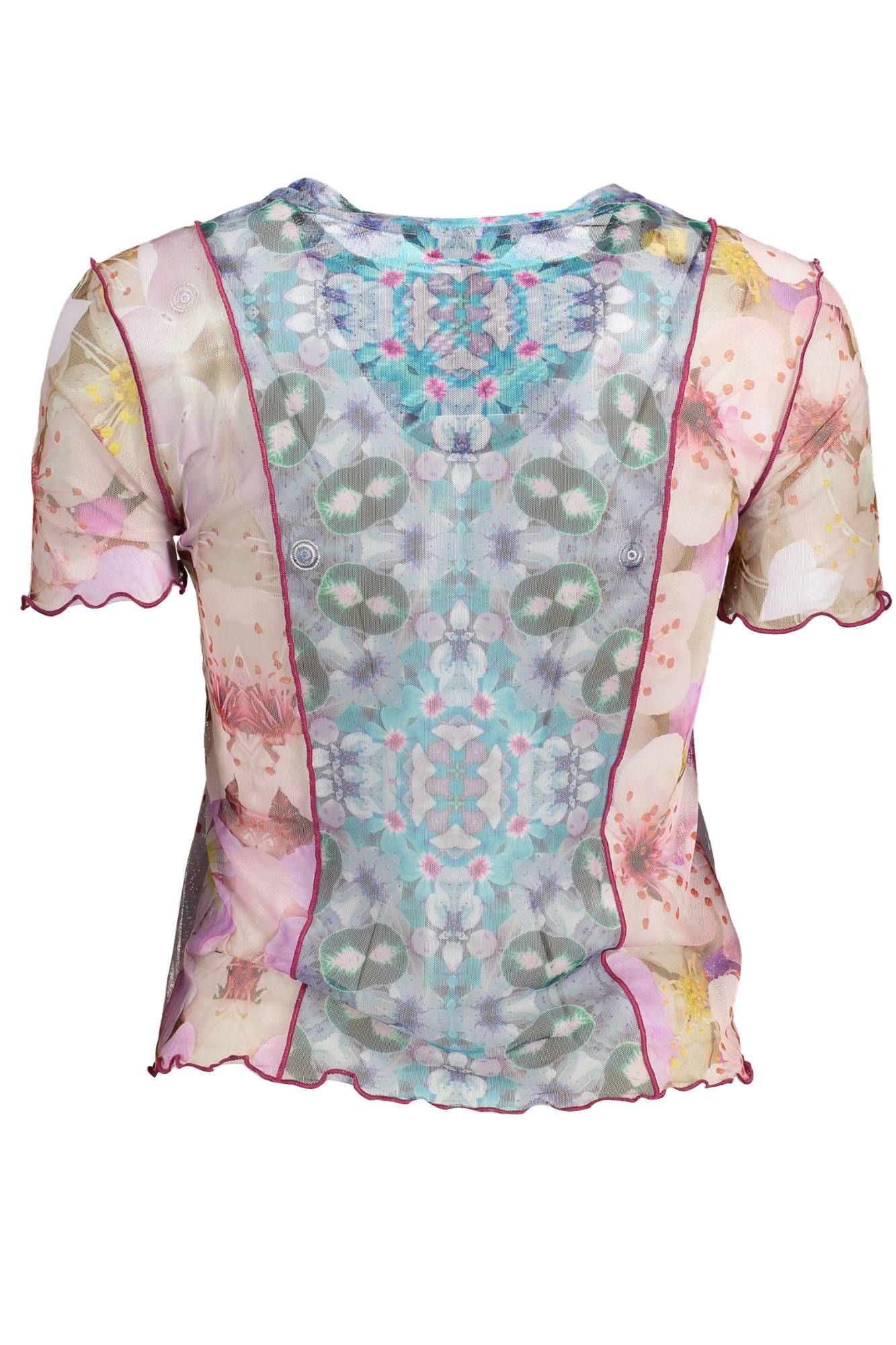 Pink Polyester Women Top