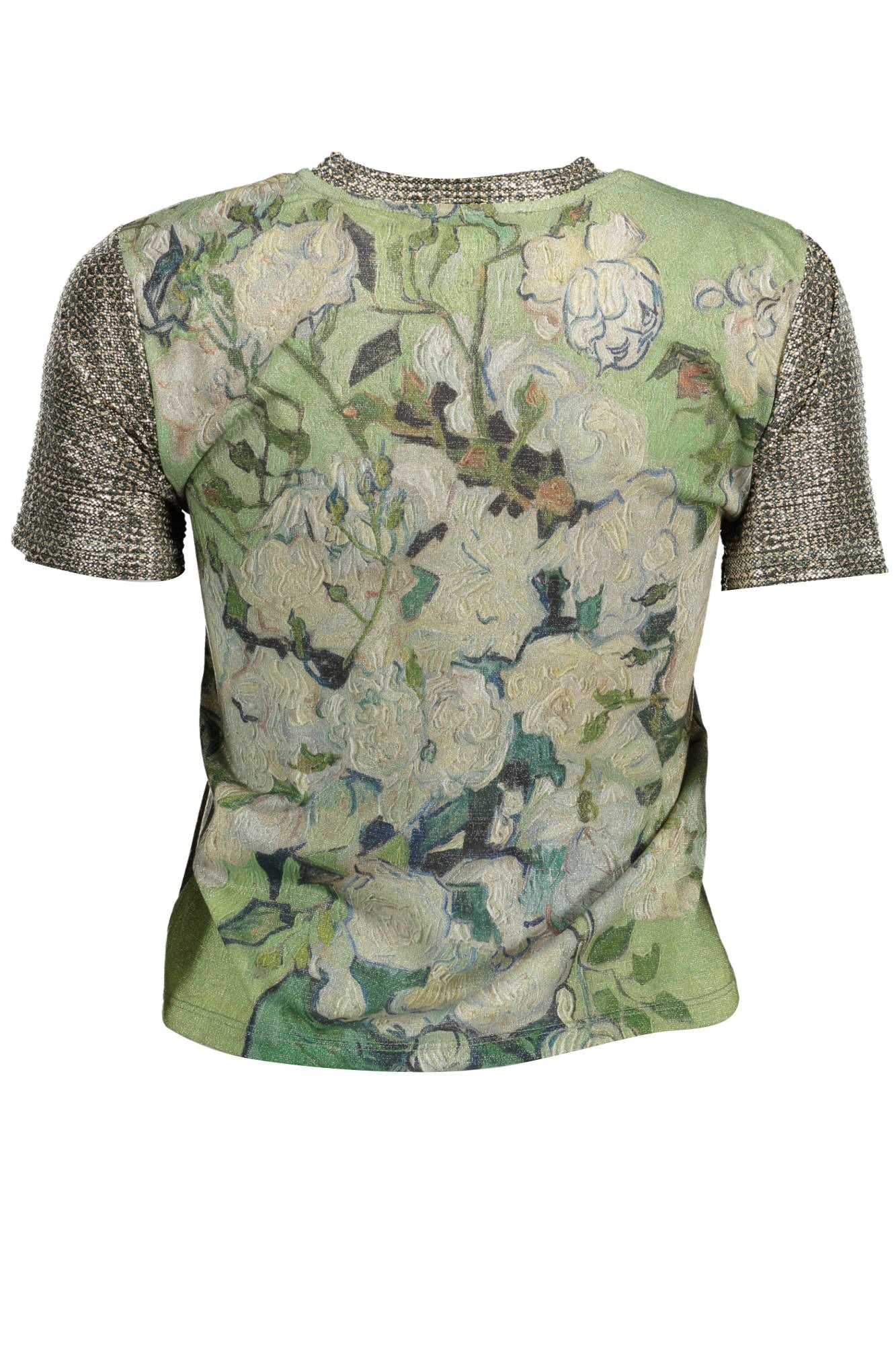 Green Polyester Women Top