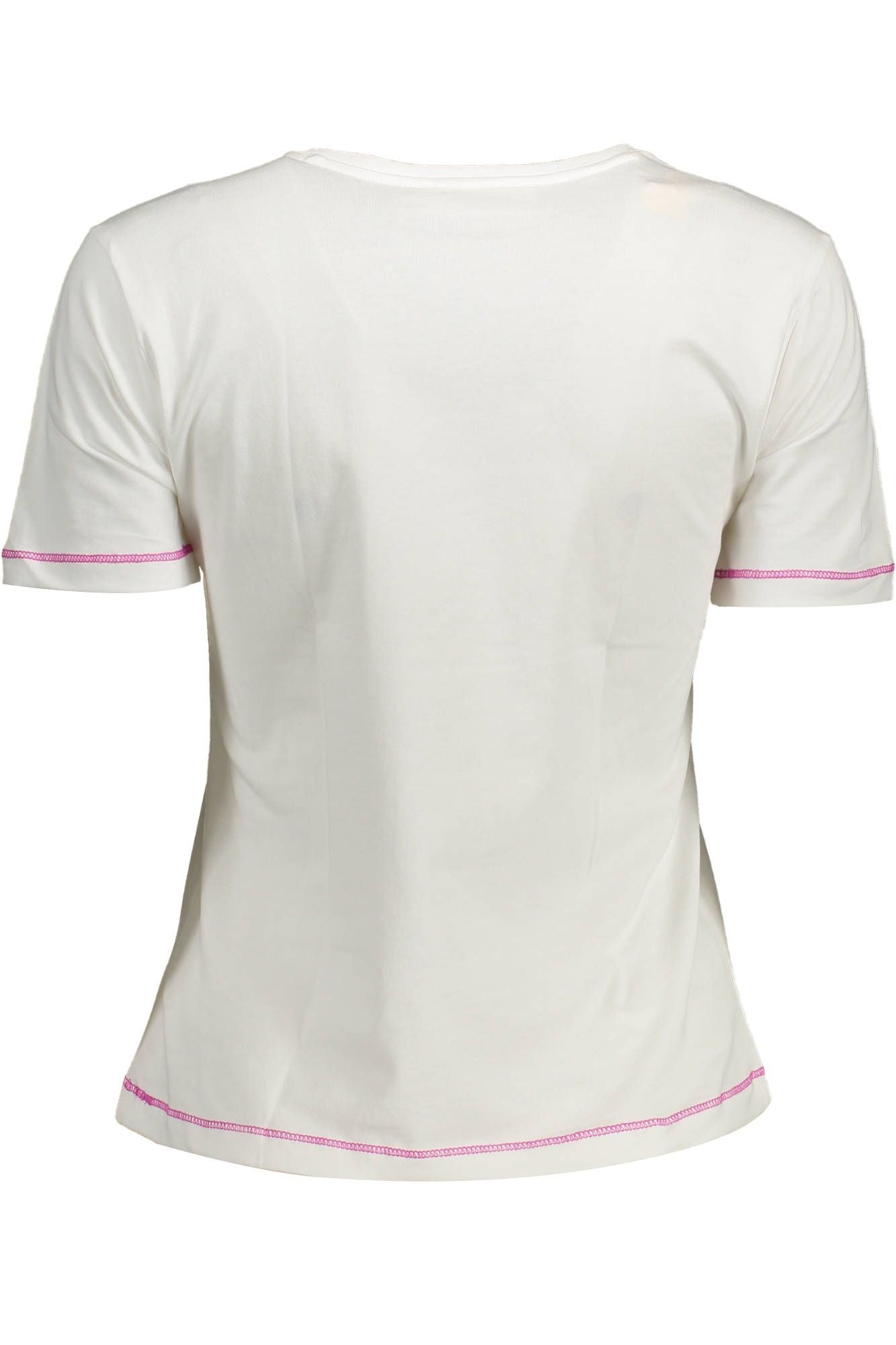 White Cotton Women T-Shirt