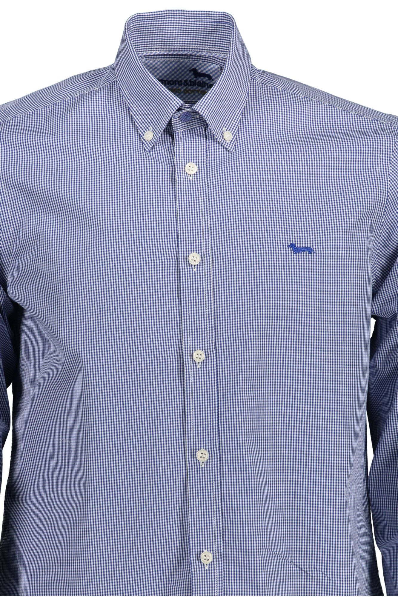 Blue Cotton Men Shirt