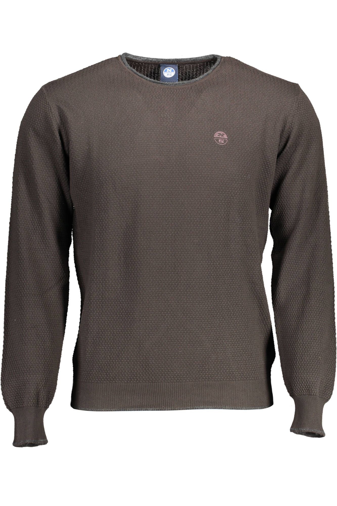 Brown Cotton Men Sweater