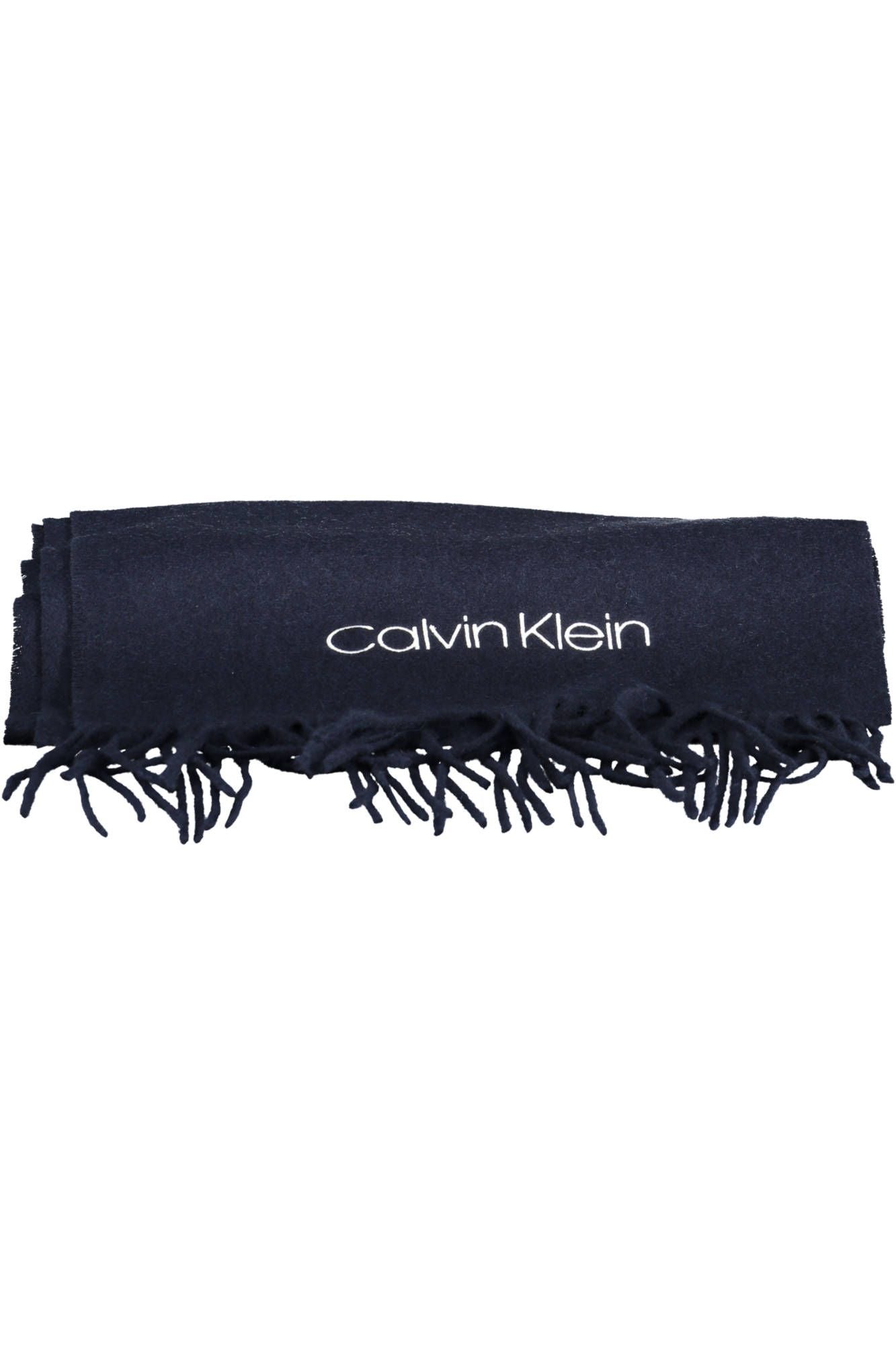Blue Wool Men Scarf