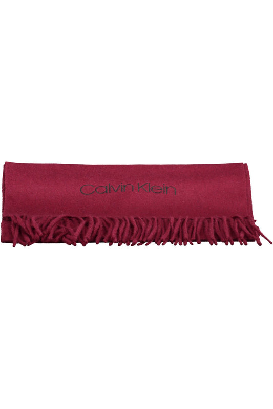 Red Wool Men Scarf