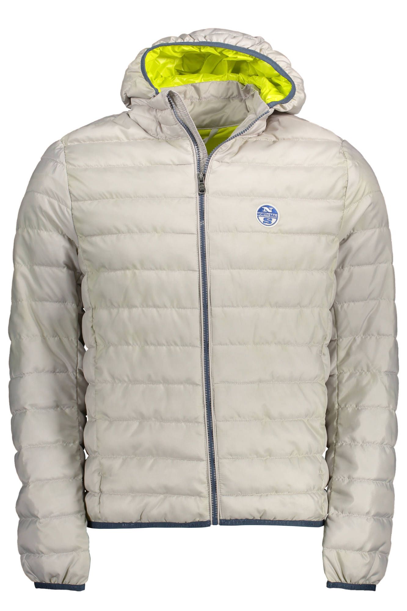 Gray Polyester Men Jacket
