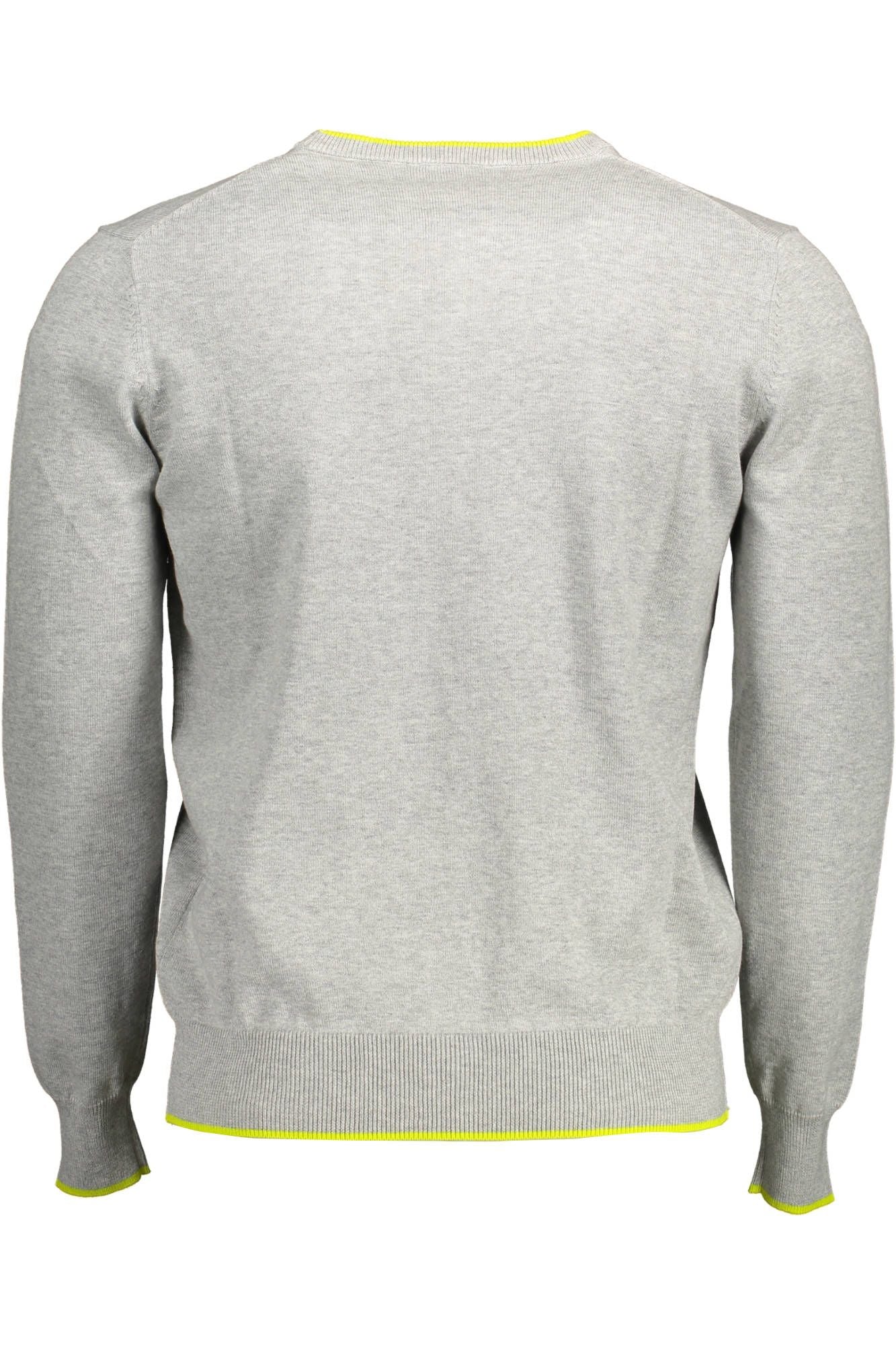 Gray Cotton Men Sweater