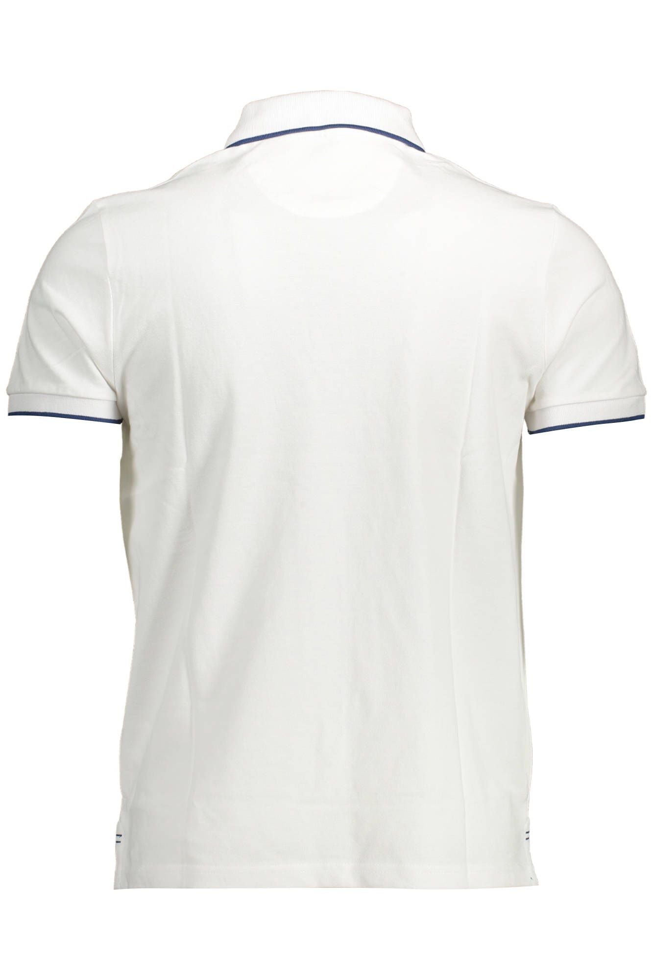 White Cotton Men Polo Shirt