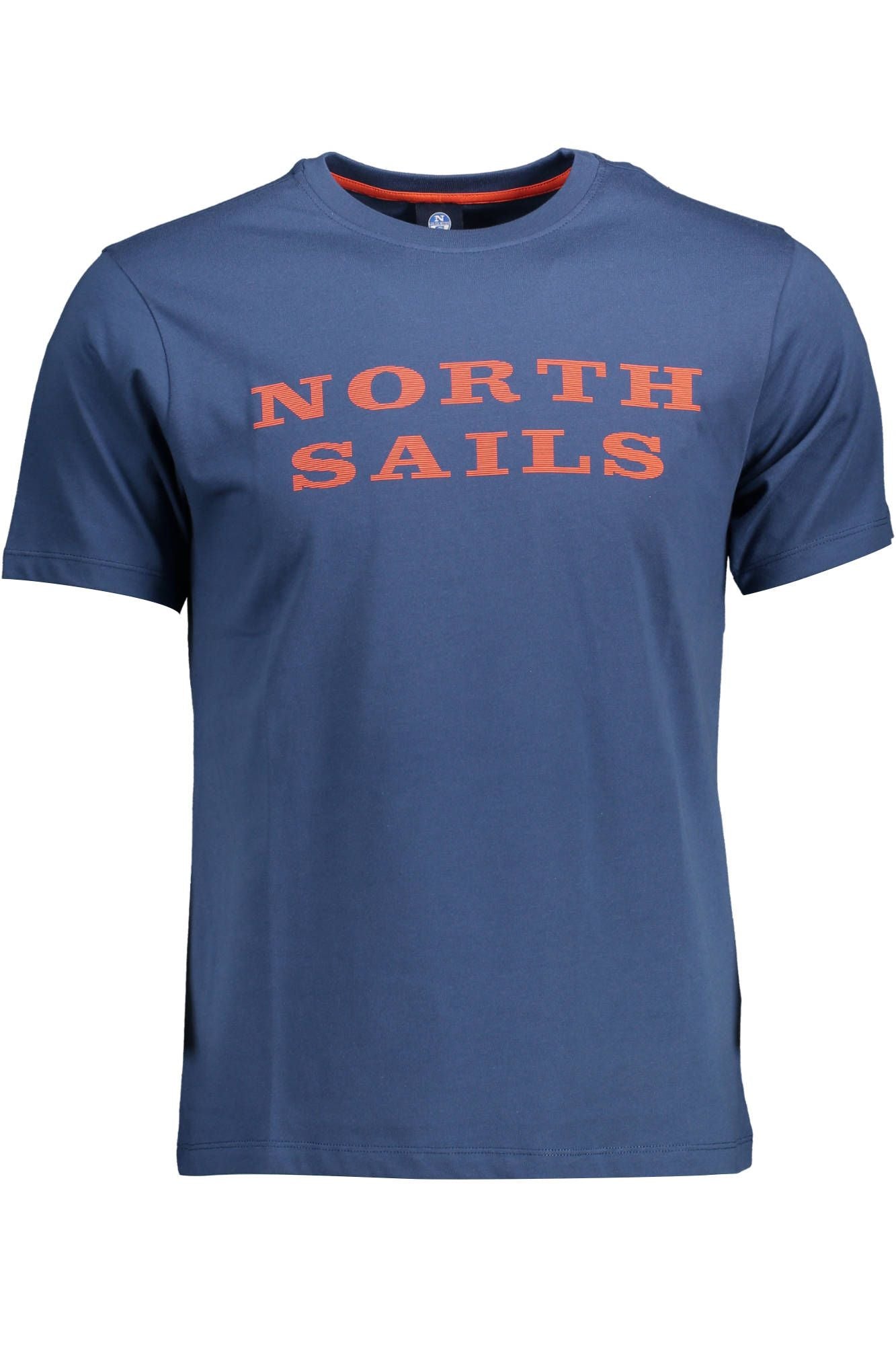 Blue Cotton Men T-Shirt