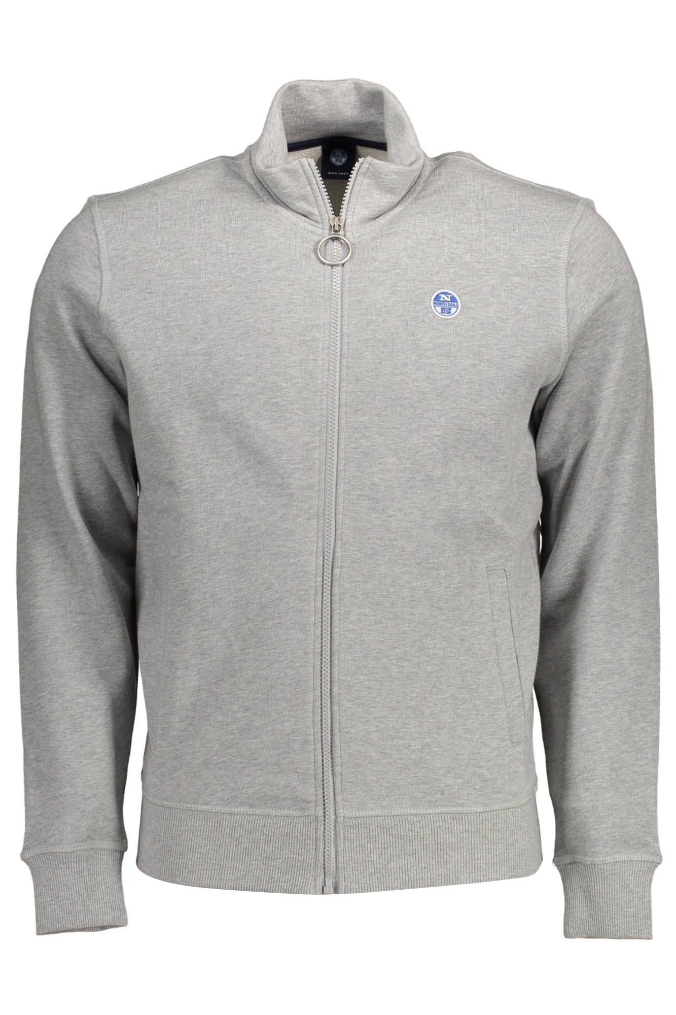 Gray Cotton Men Sweater