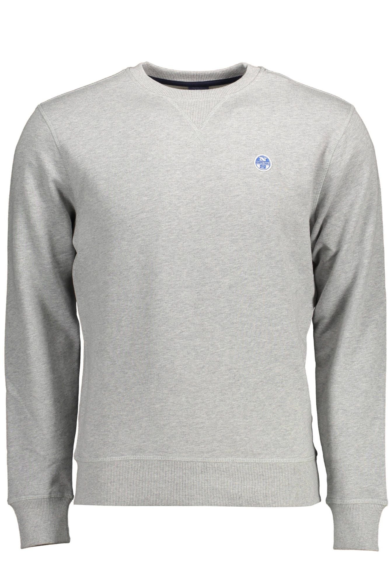 Gray Cotton Men Sweater