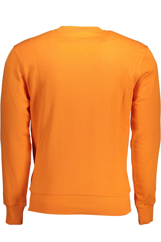 Orange Cotton Men's Sweater