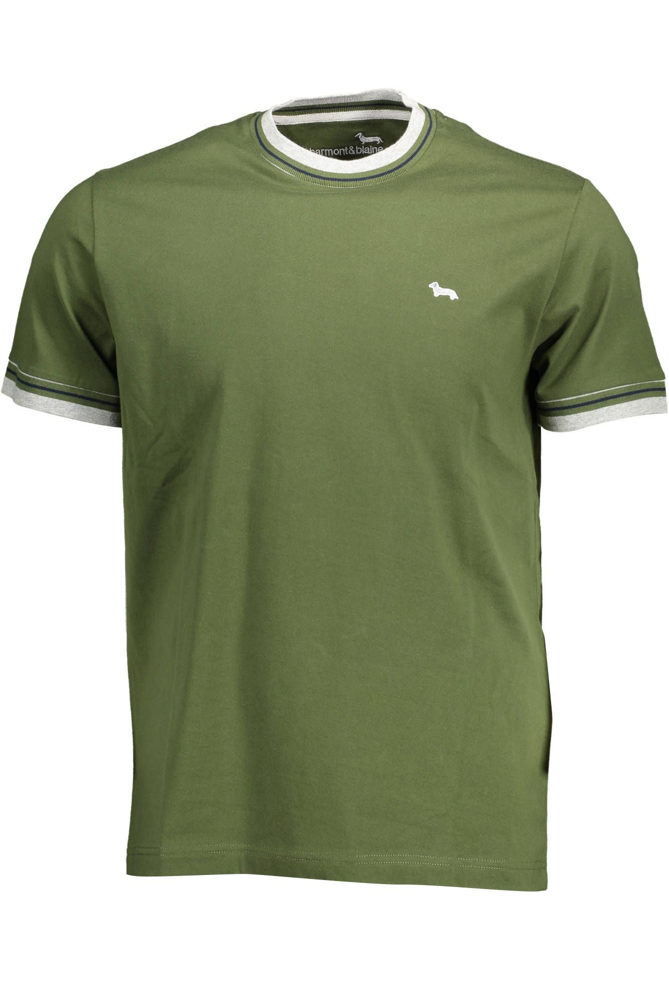 Green Cotton Men T-Shirt