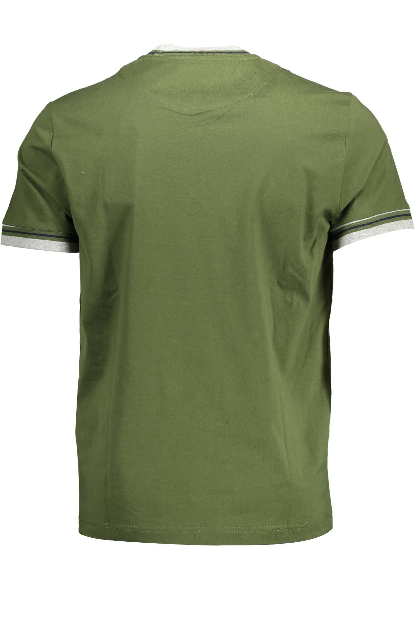 Green Cotton Men T-Shirt