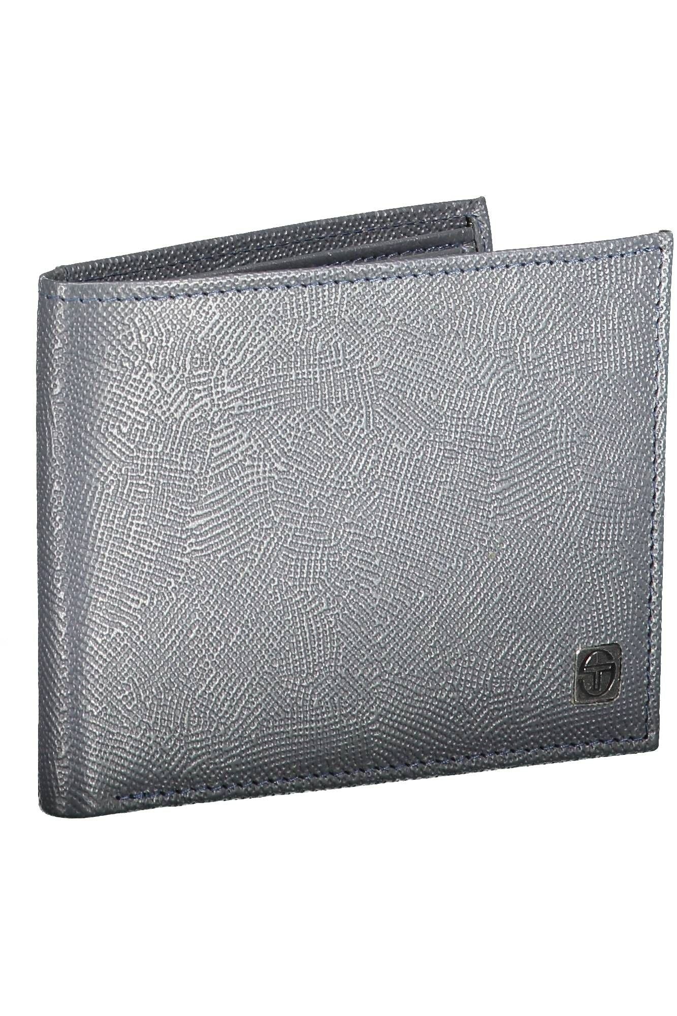 Blue Leather Men Wallet