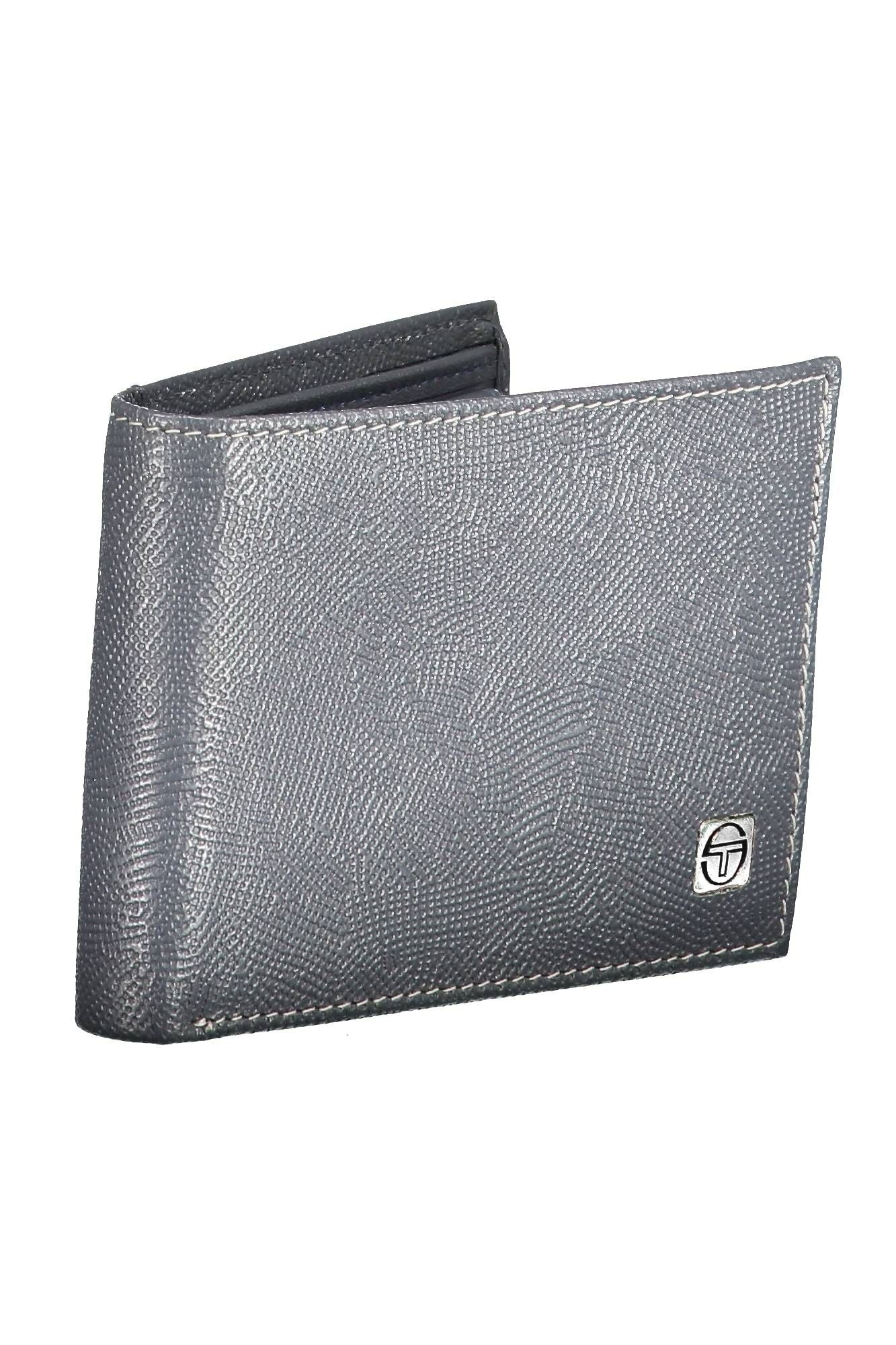 Blue Leather Men Wallet