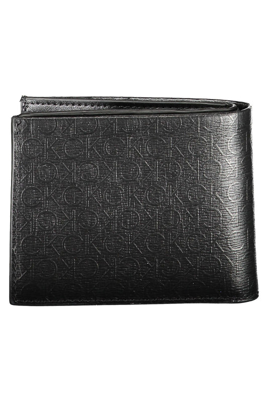 Black Polyurethane Men Wallet