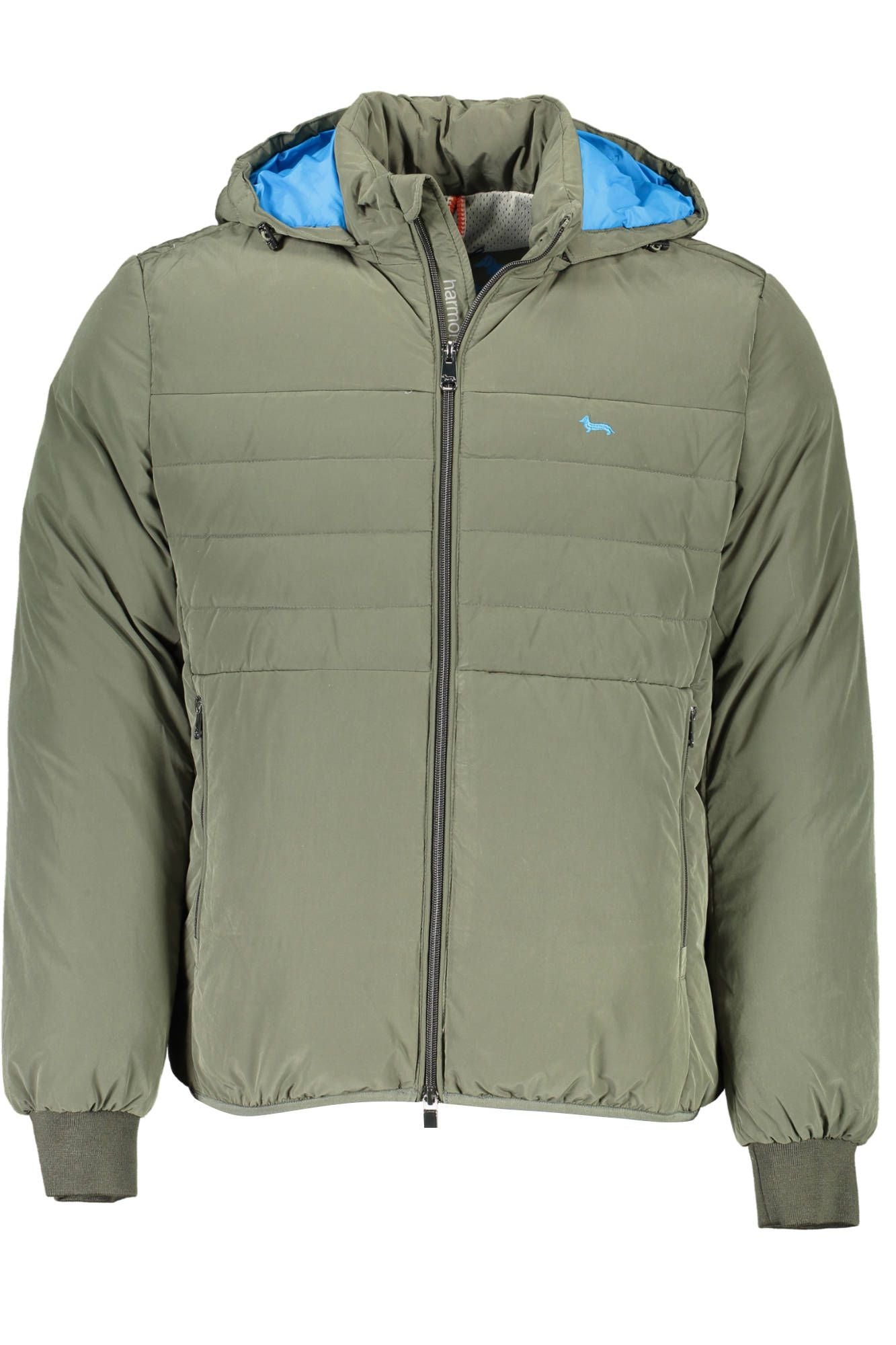 Green Polyester Men Jacket