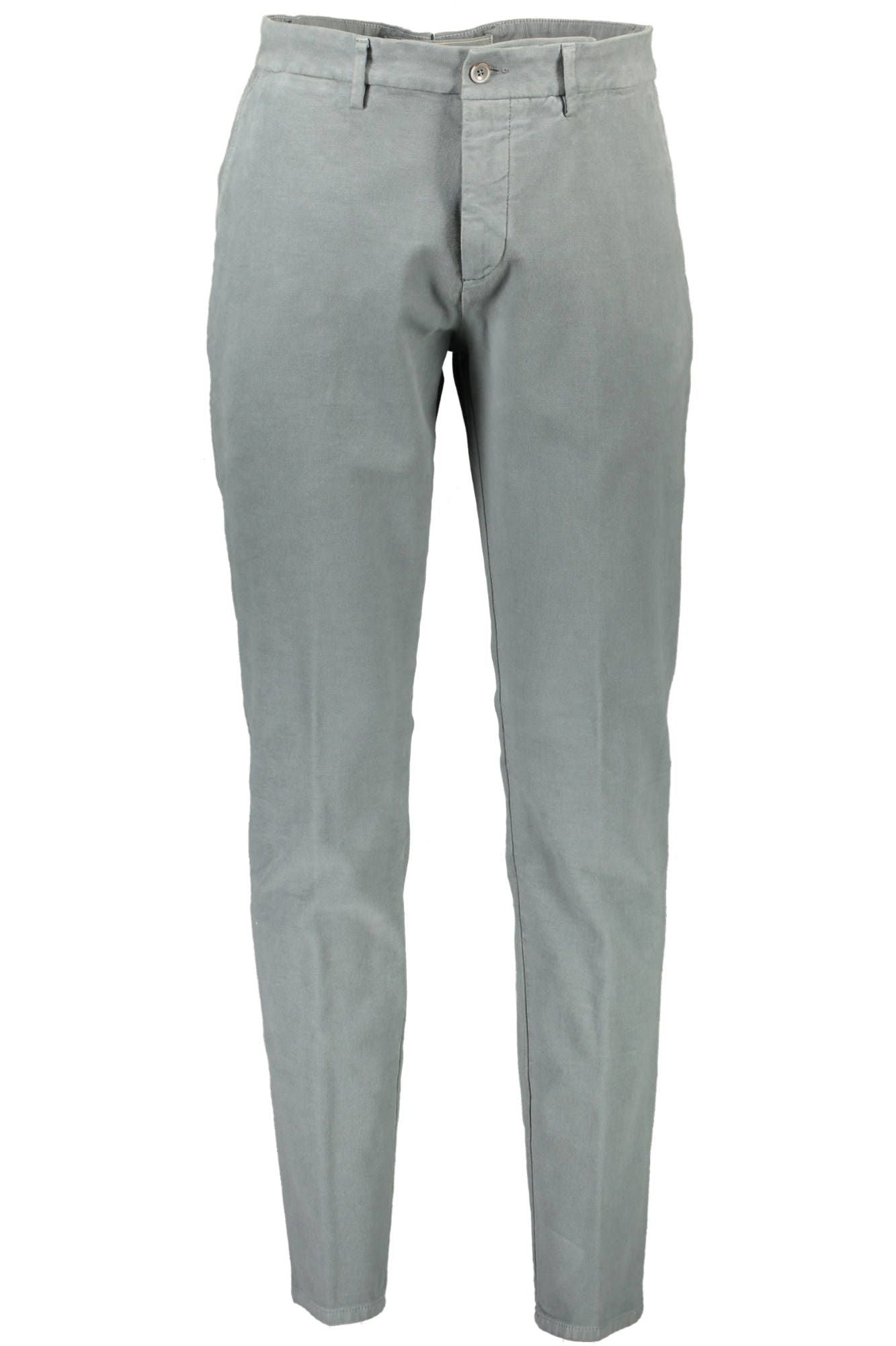Gray Cotton Men Pant