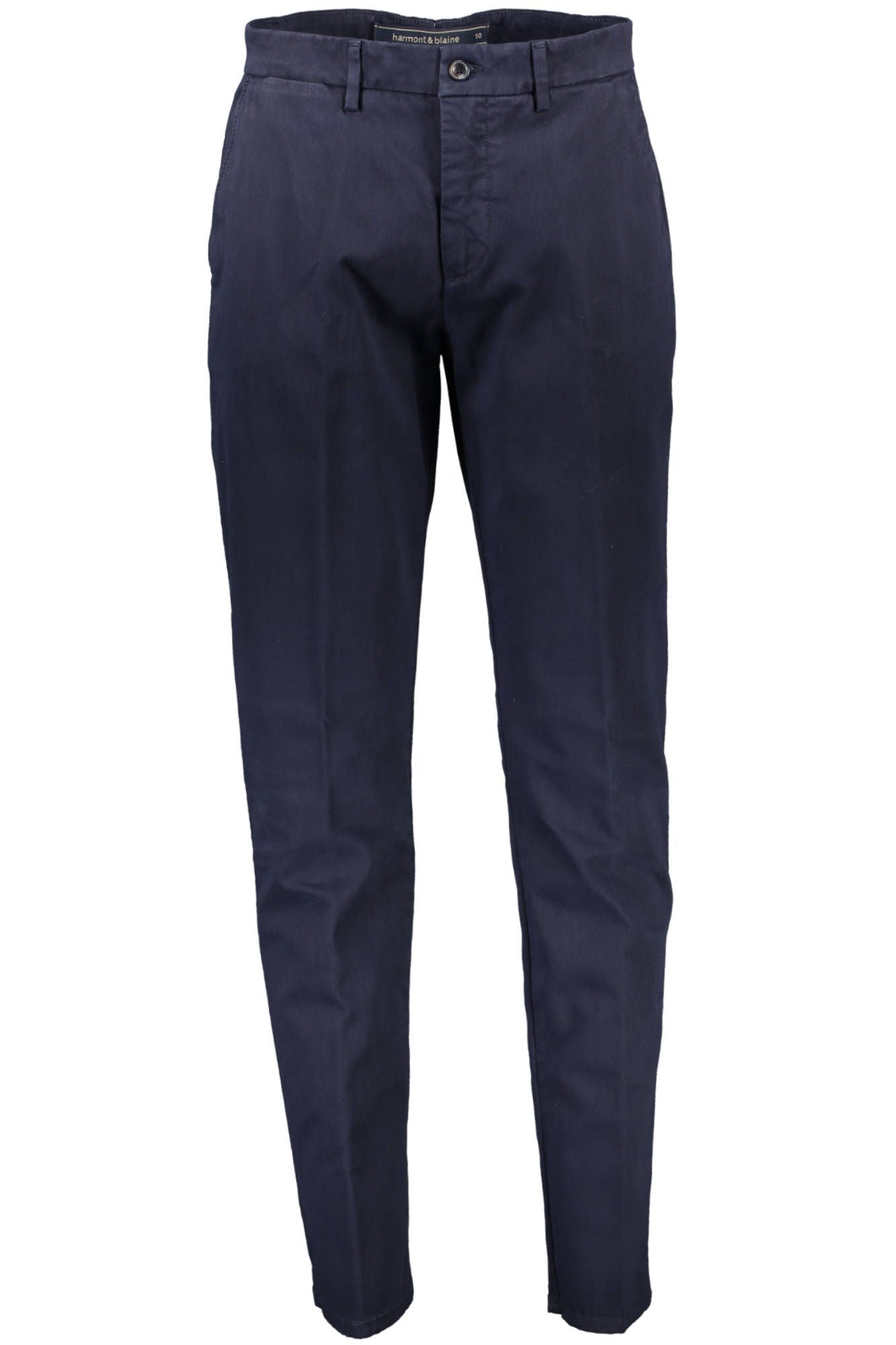 Blue Cotton Men Trouser