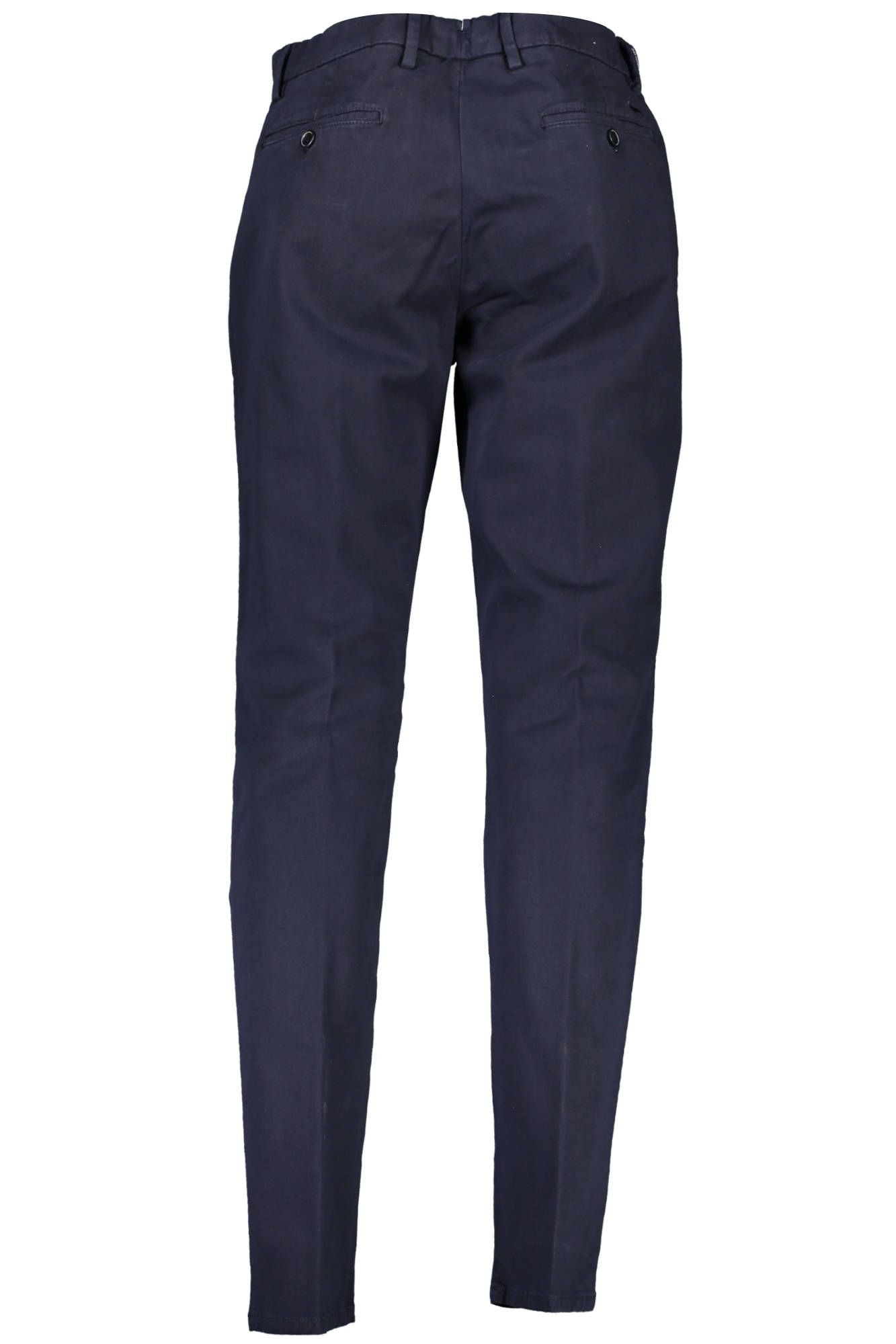 Blue Cotton Men Trouser