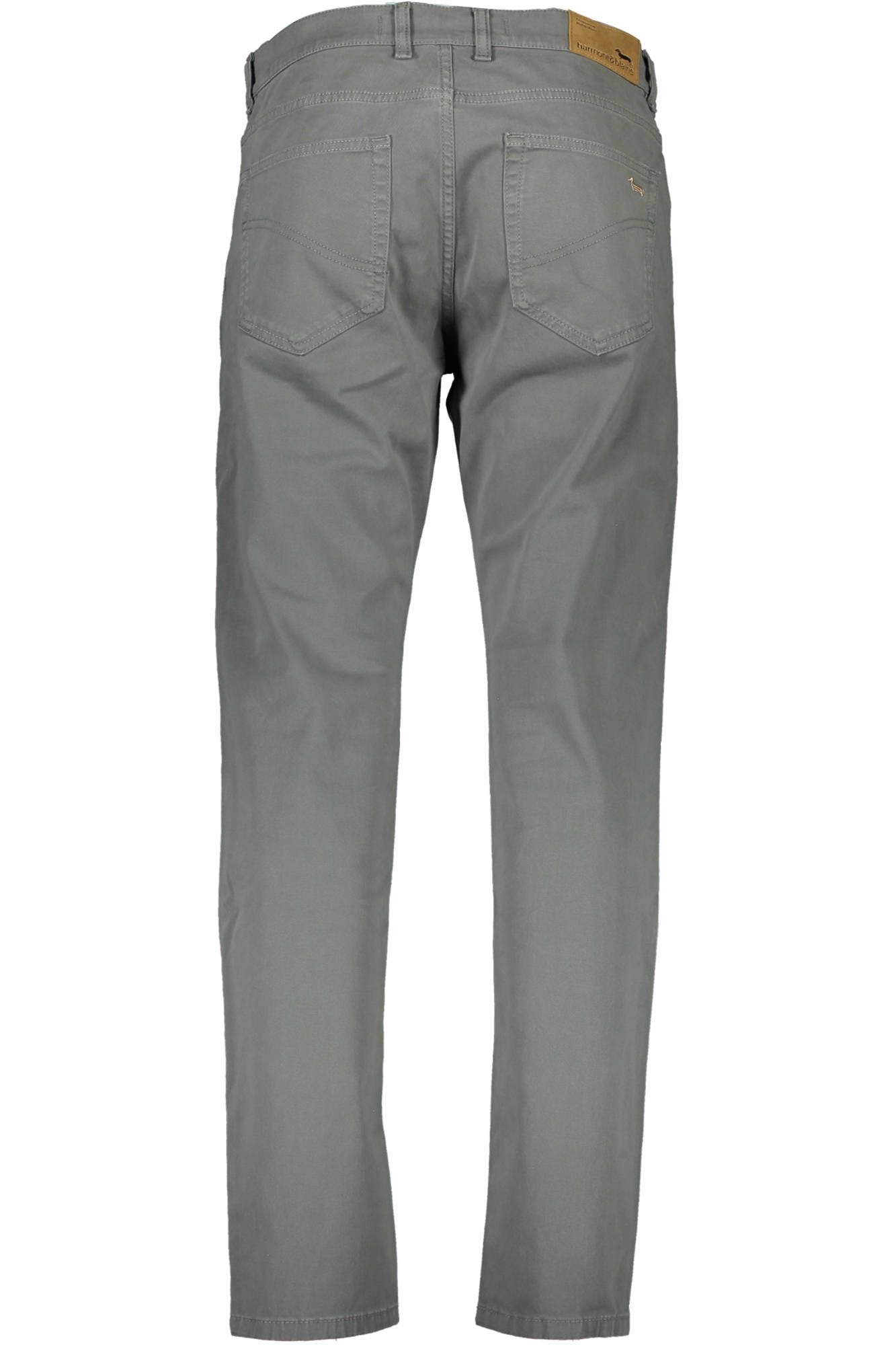 Gray Cotton Men Narrow Fit Trouser
