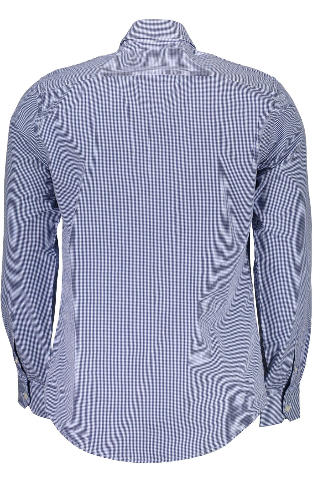 Blue Cotton Men Shirt
