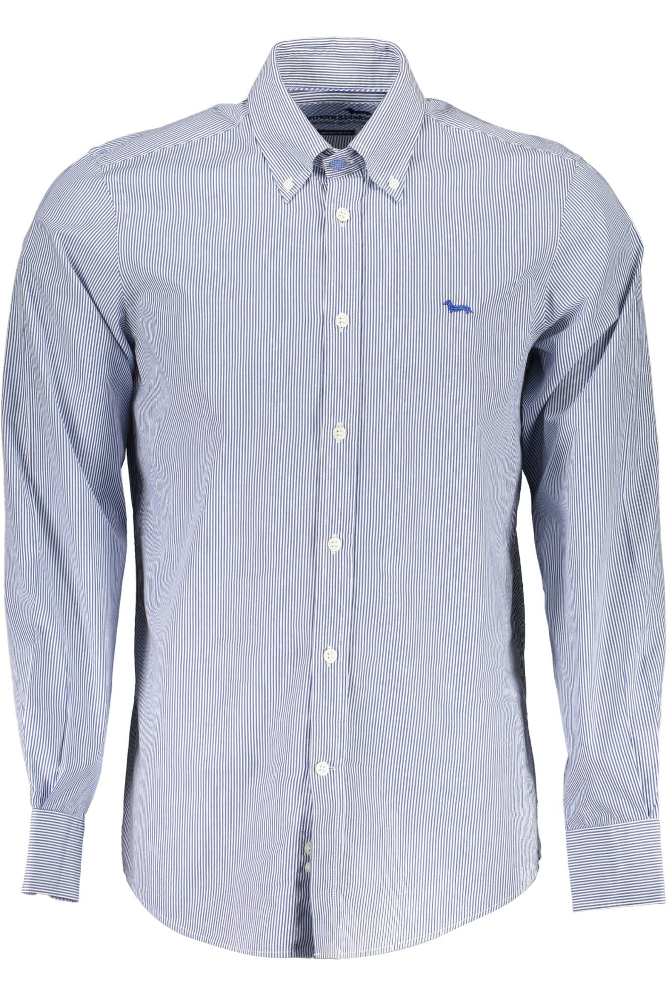 Blue Cotton Men Shirt