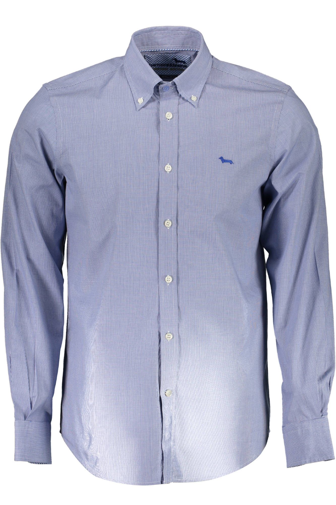 Blue Cotton Men Shirt