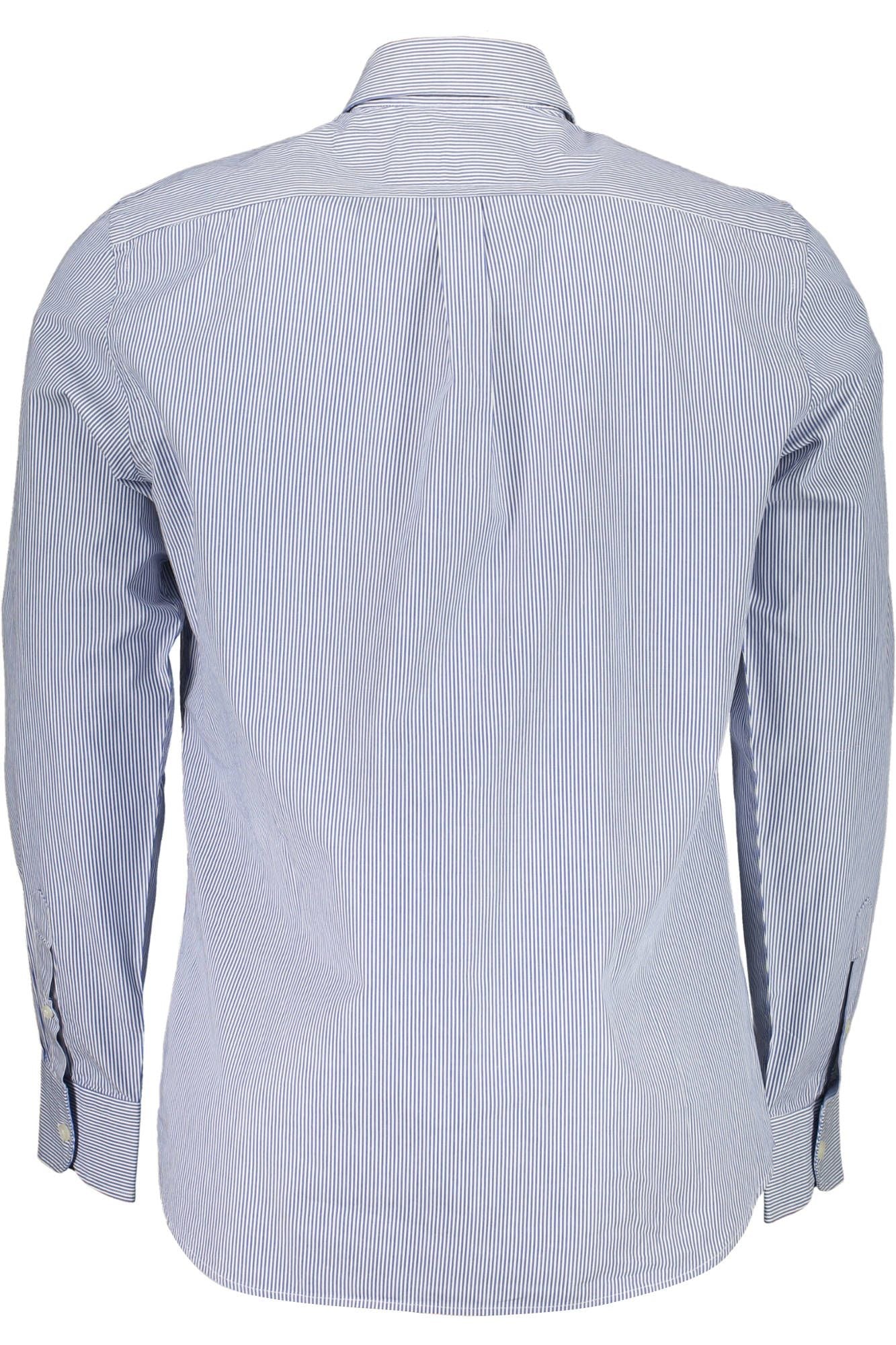 Blue Cotton Men Shirt
