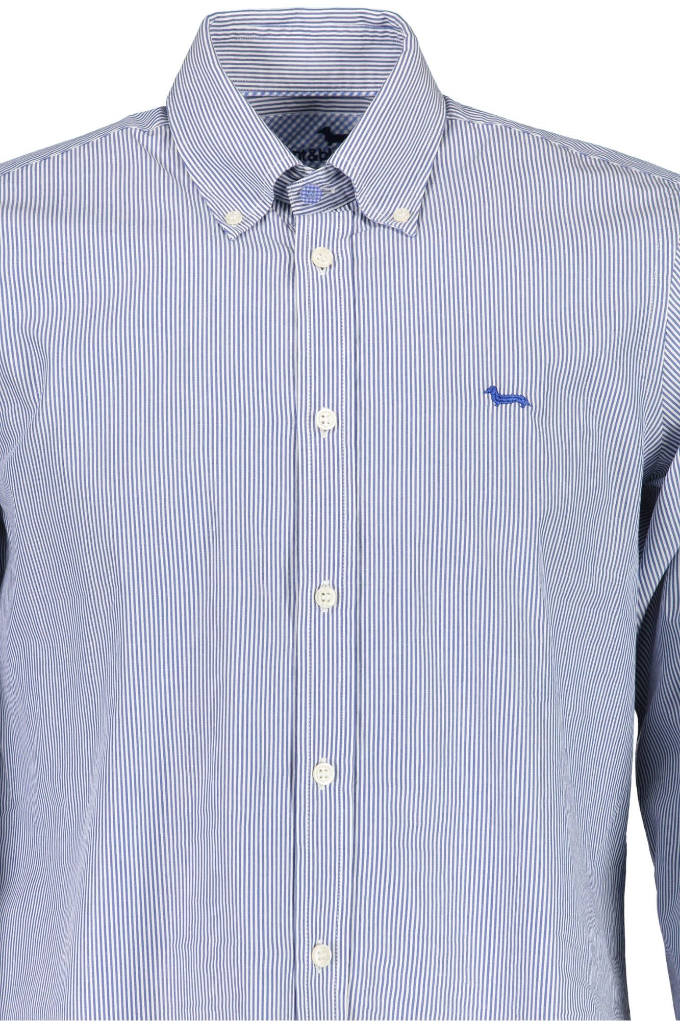 Blue Cotton Men Shirt