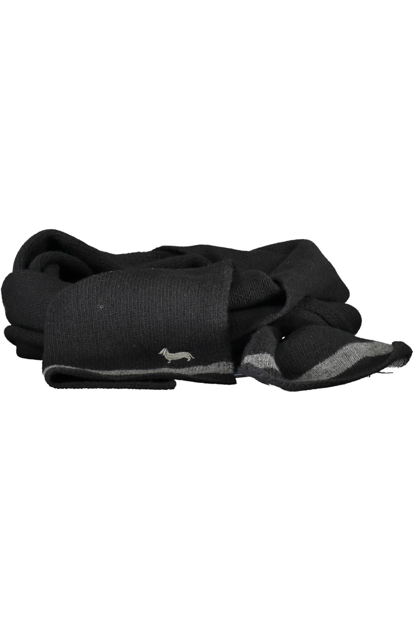 Black Wool Men Scarf