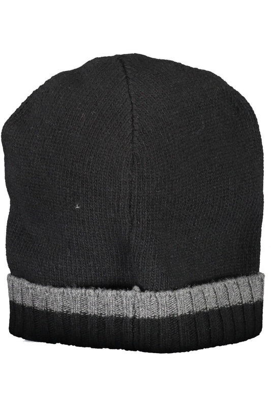 Black Wool Men Cap