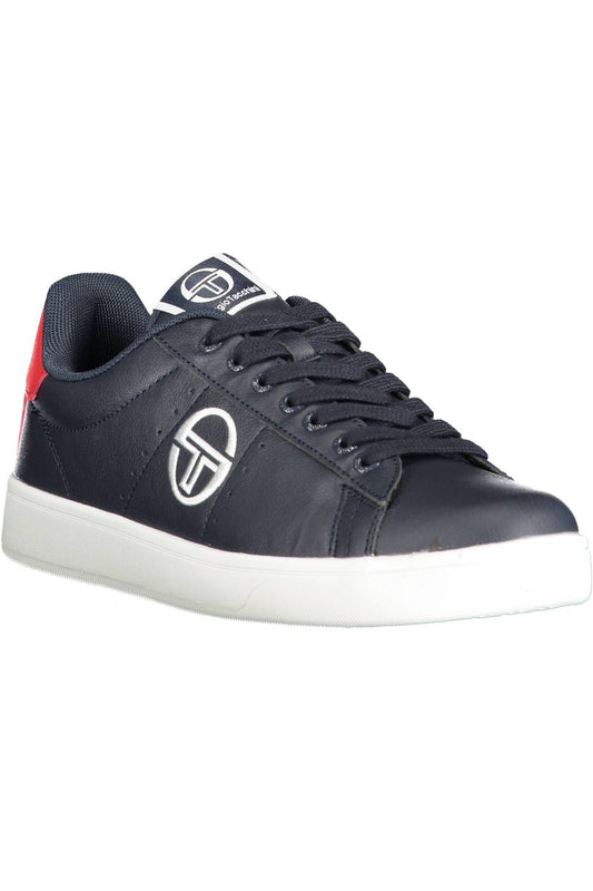 Blue Polyester Men Sneaker