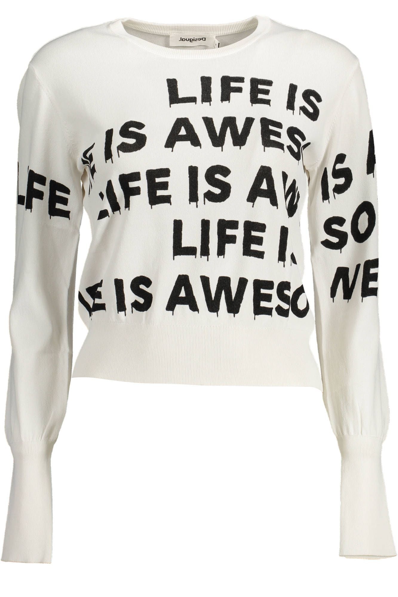 White Viscose Women Sweater