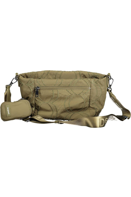 Green Polyester Women Handbag